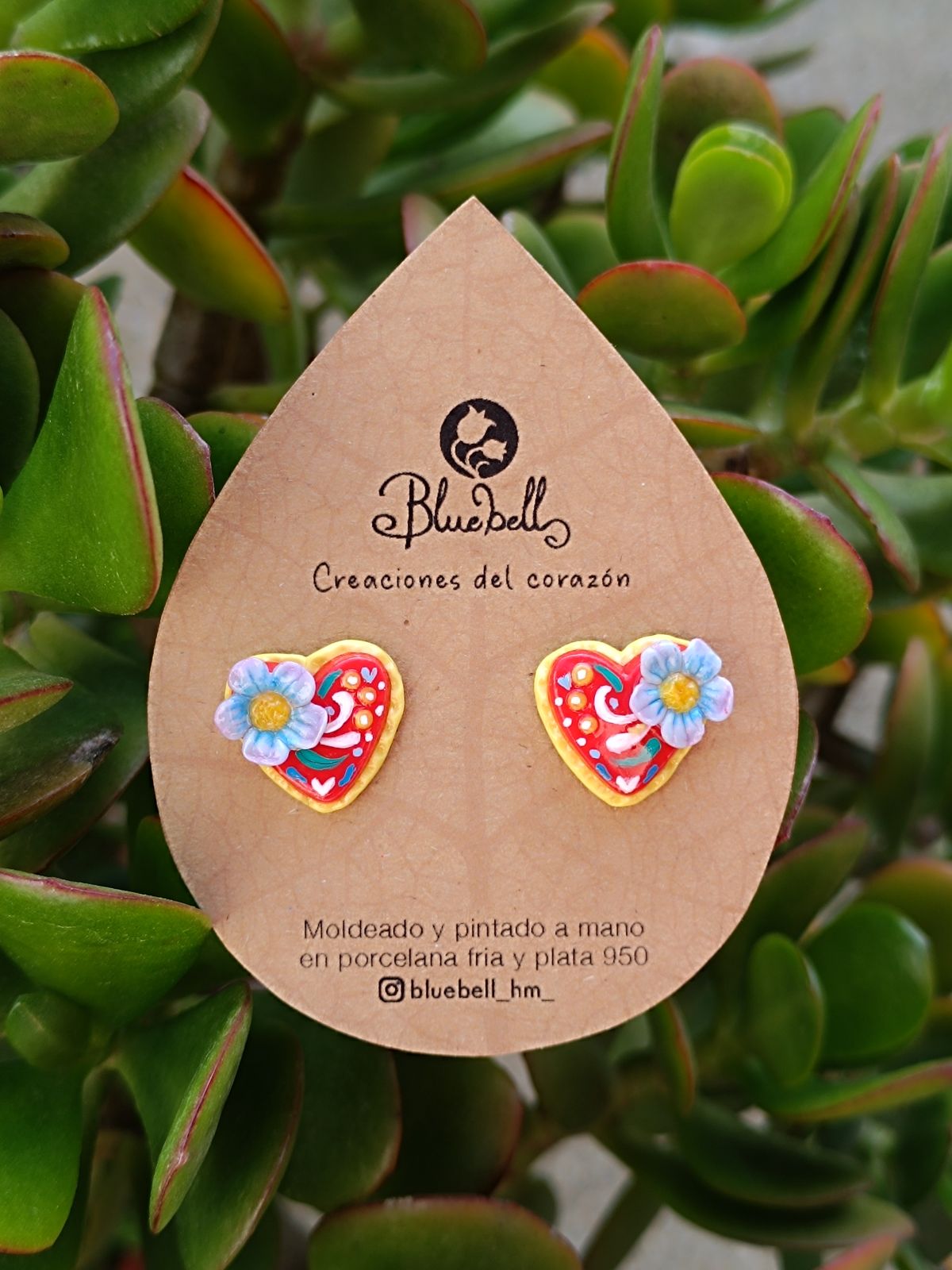 Aros Corazón flor orlas