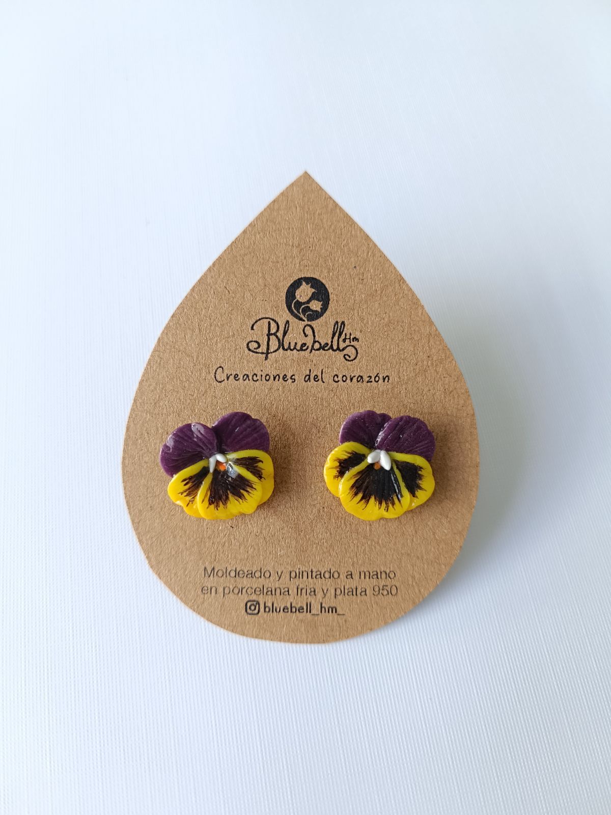 Aros medianos pensamiento Amarillo
