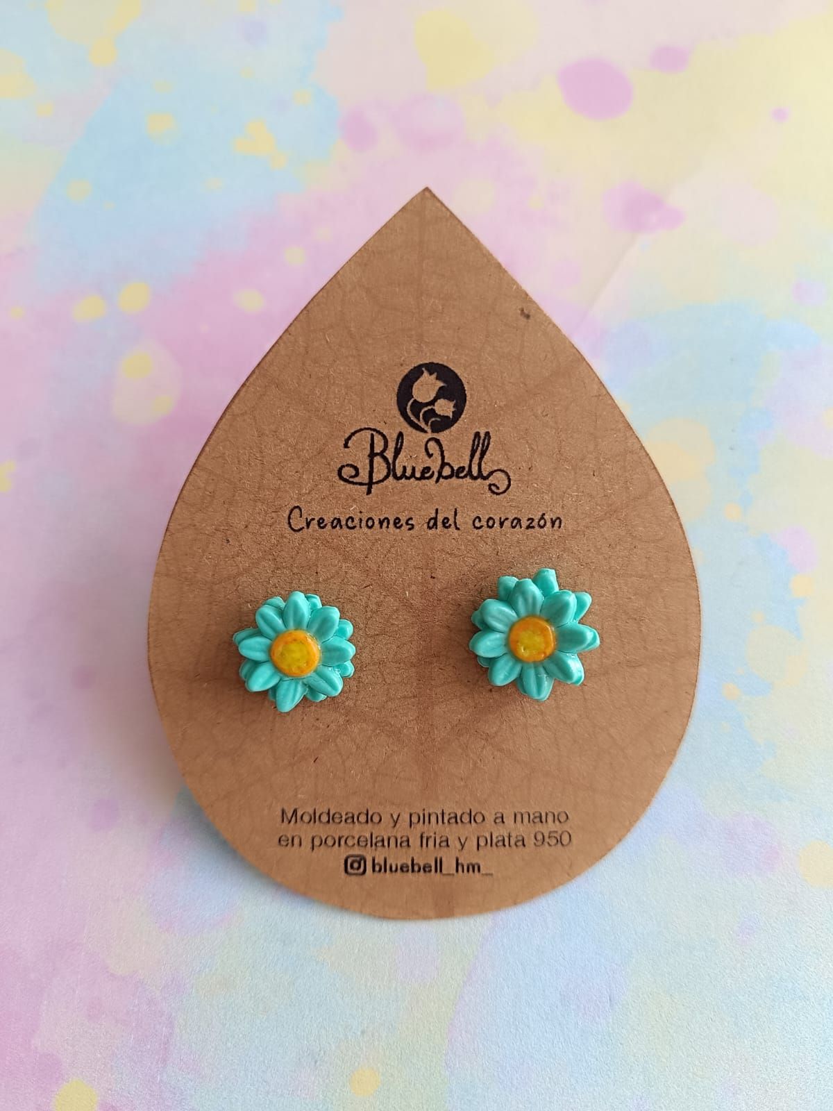 Aros Flores pequeñitas colores