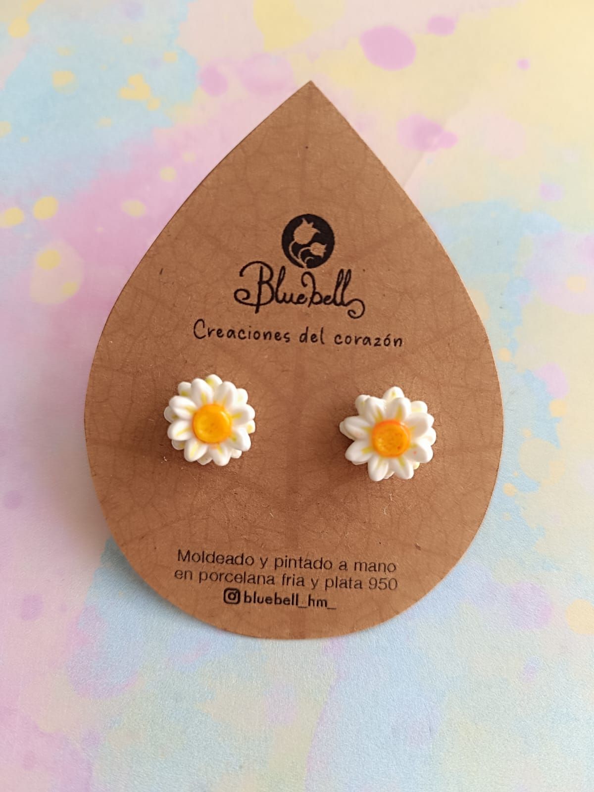 Aros Flores pequeñitas colores