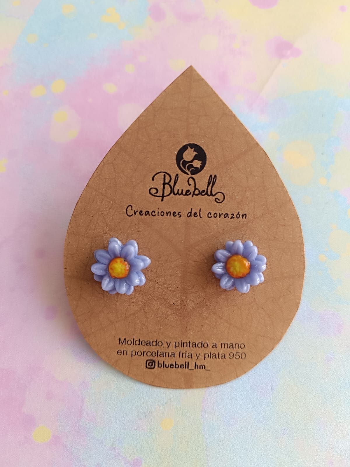 Aros Flores pequeñitas colores