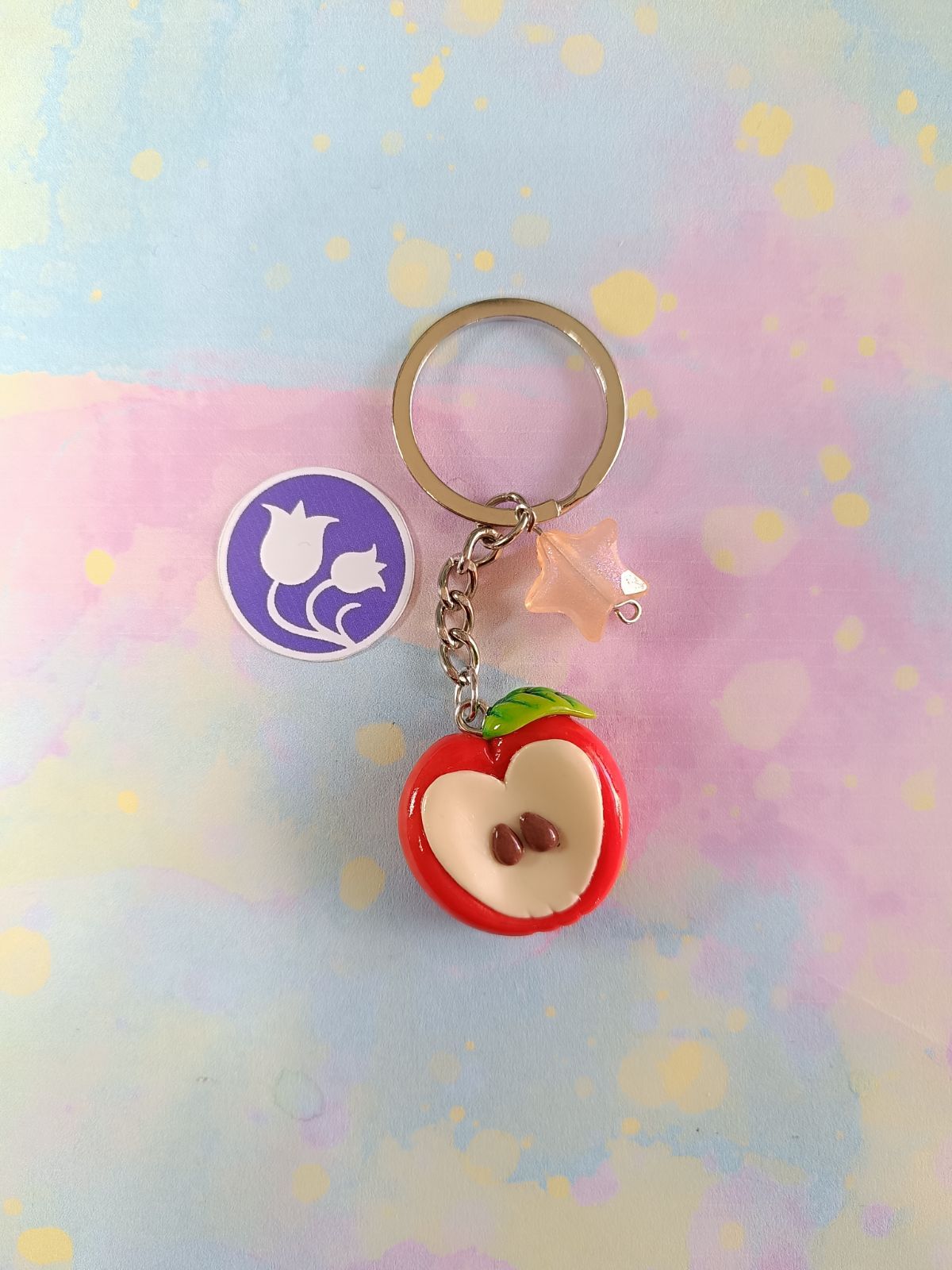 Llavero sensorial manzana