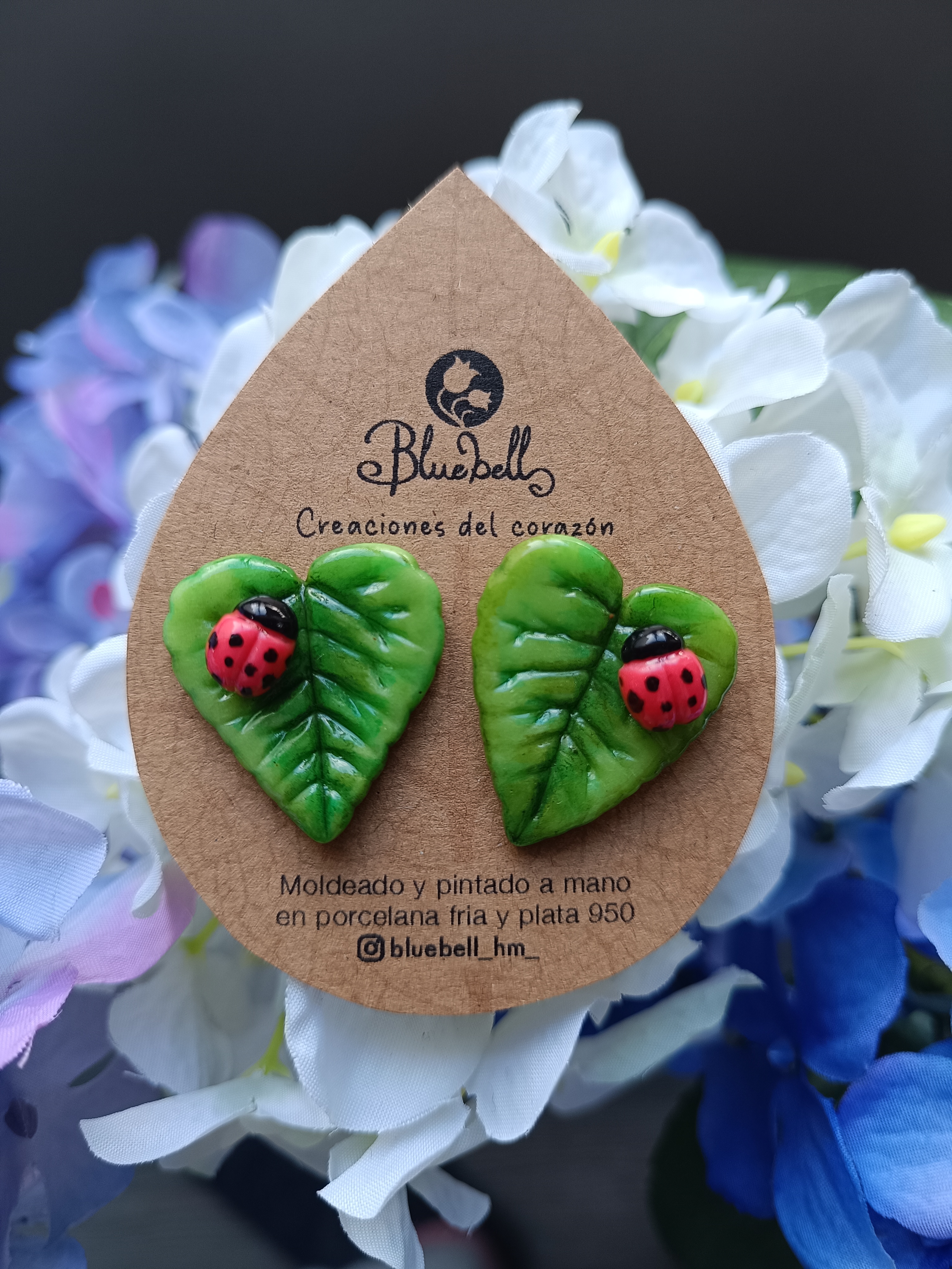 Aros hoja con chinita