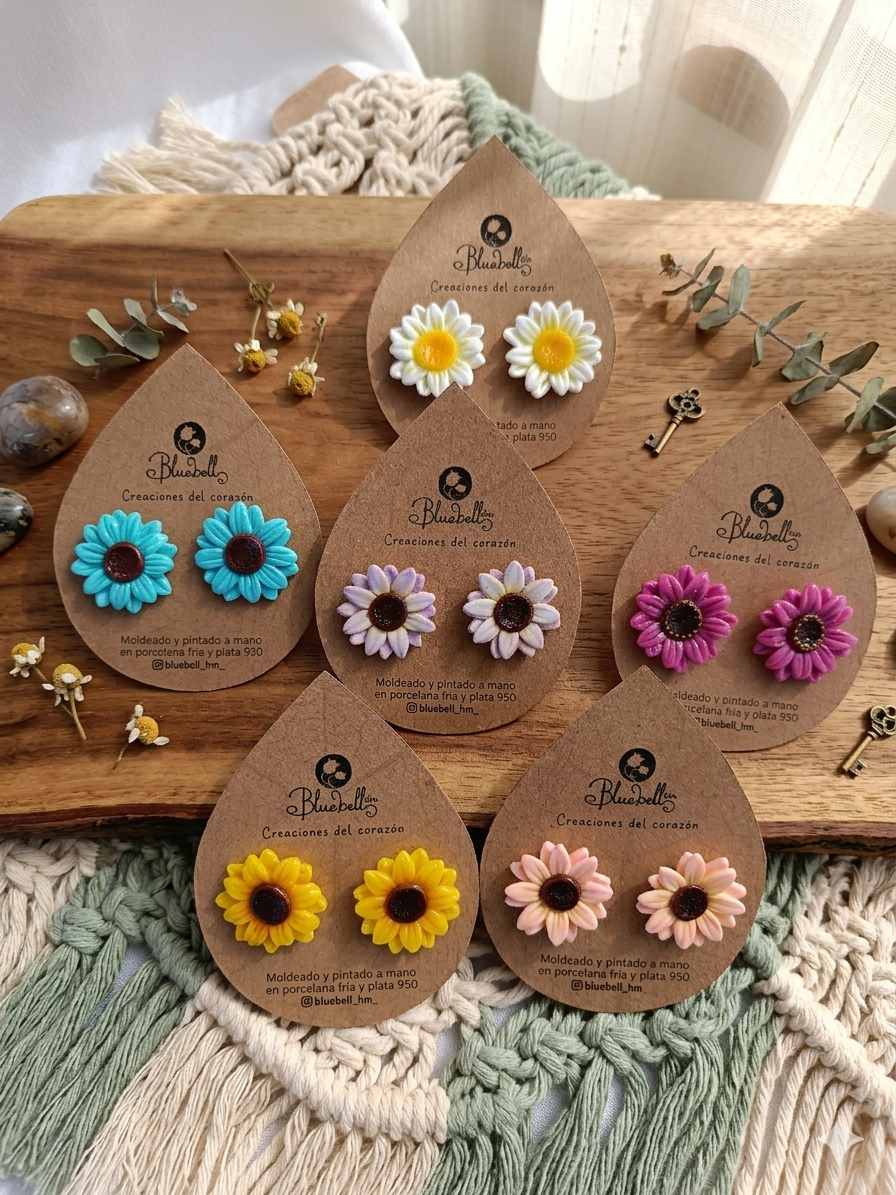 Aros medianos girasol colores surtido 